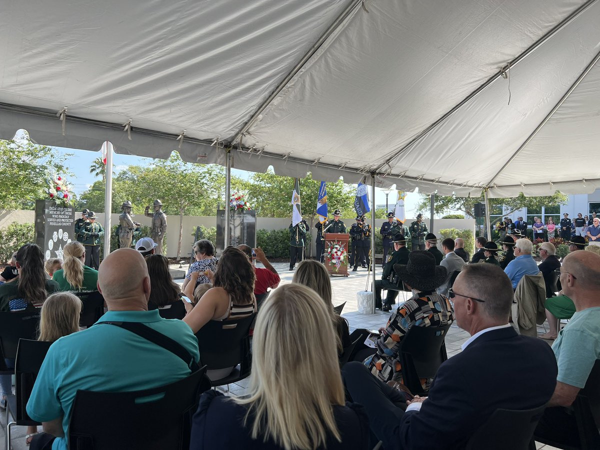 34th Annual Pinellas County Fallen Officer Memorial. God bless the families of the fallen and may the memory of our heroes be eternal.