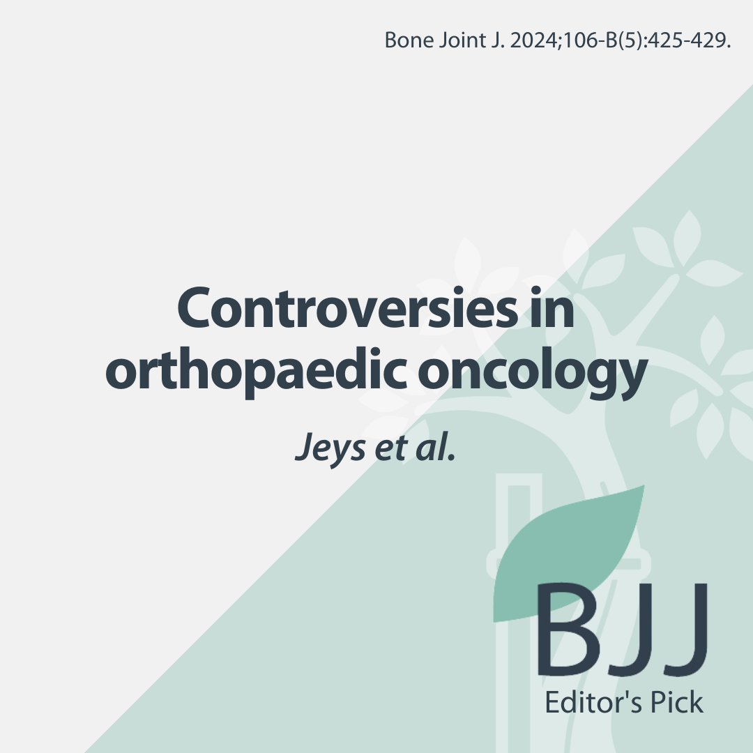 This paper sets the scene for the interesting work to come, but it should be highlighted as a tremendous effort to bring the community together. #Oncology #BJJ #OrthoTwitter boneandjoint.org.uk/Article/10.130…