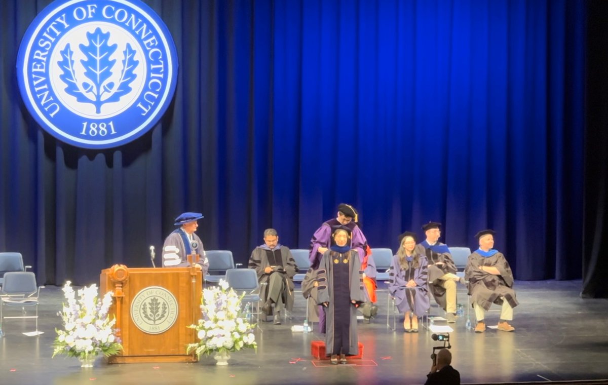 Hooded the first PhD in my lab on May 6