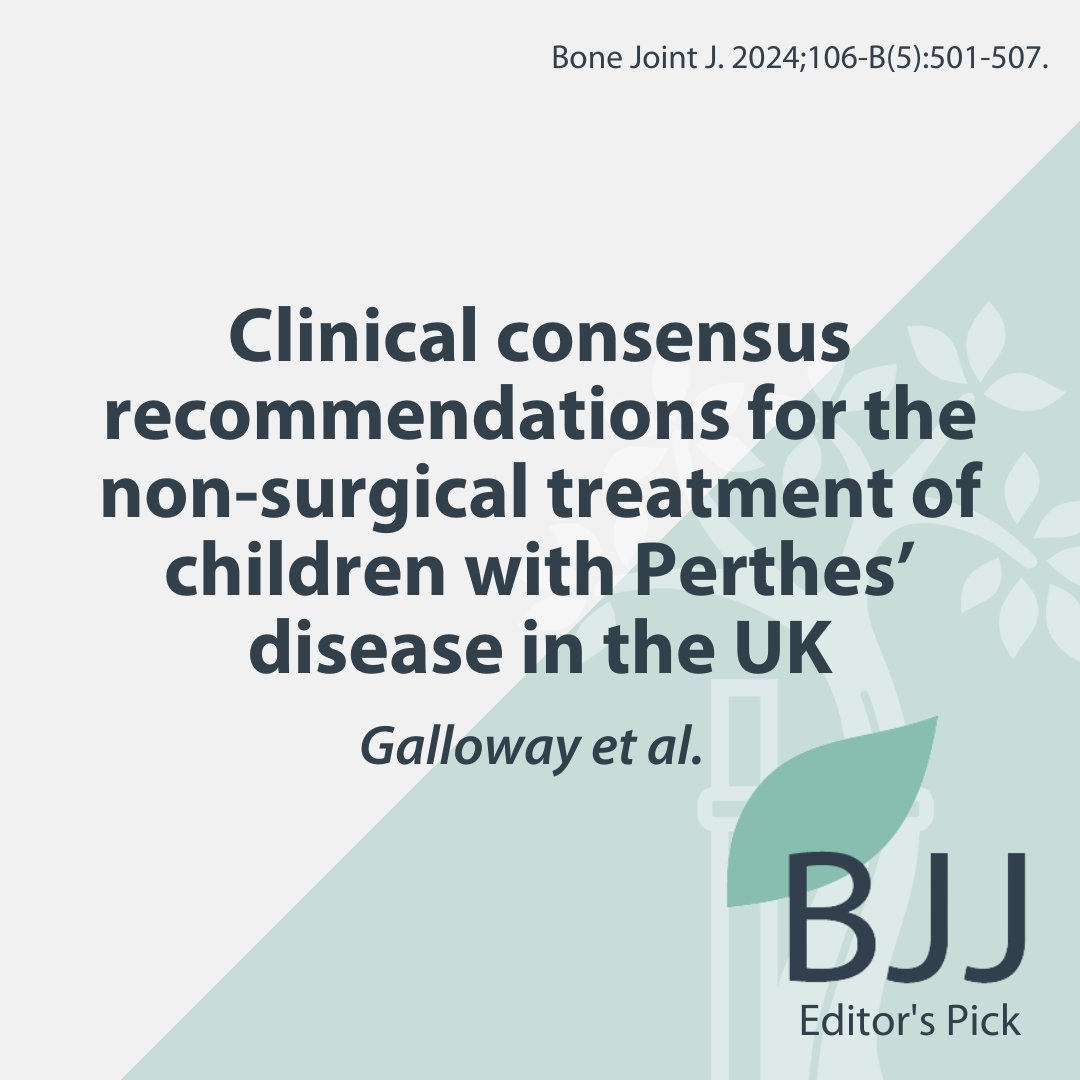 This group has done an excellent job of supporting clinicians & exploring the relevant research questions in their studies. #BJJ #PerthesDisease @GallowayAdam @davidkeenePT @_anna_anderson @HoltonColin @ProfTonyRedmond @HeidiSiddle @RichaSuzy @MrDanPerry boneandjoint.org.uk/Article/10.130…