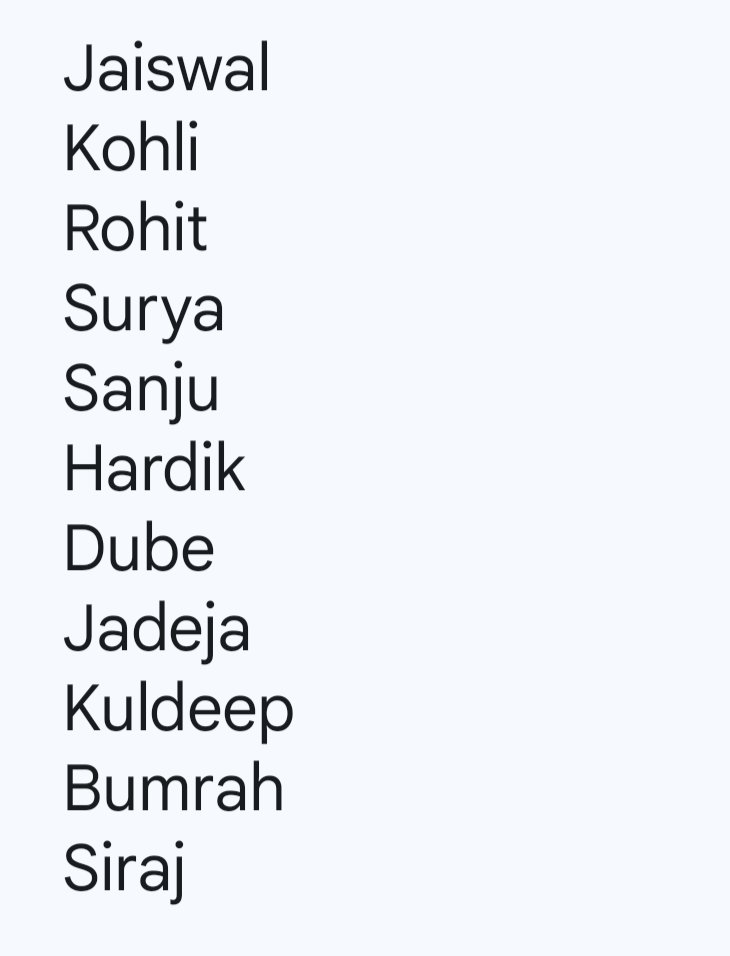 Choose one 11 for T20 WC