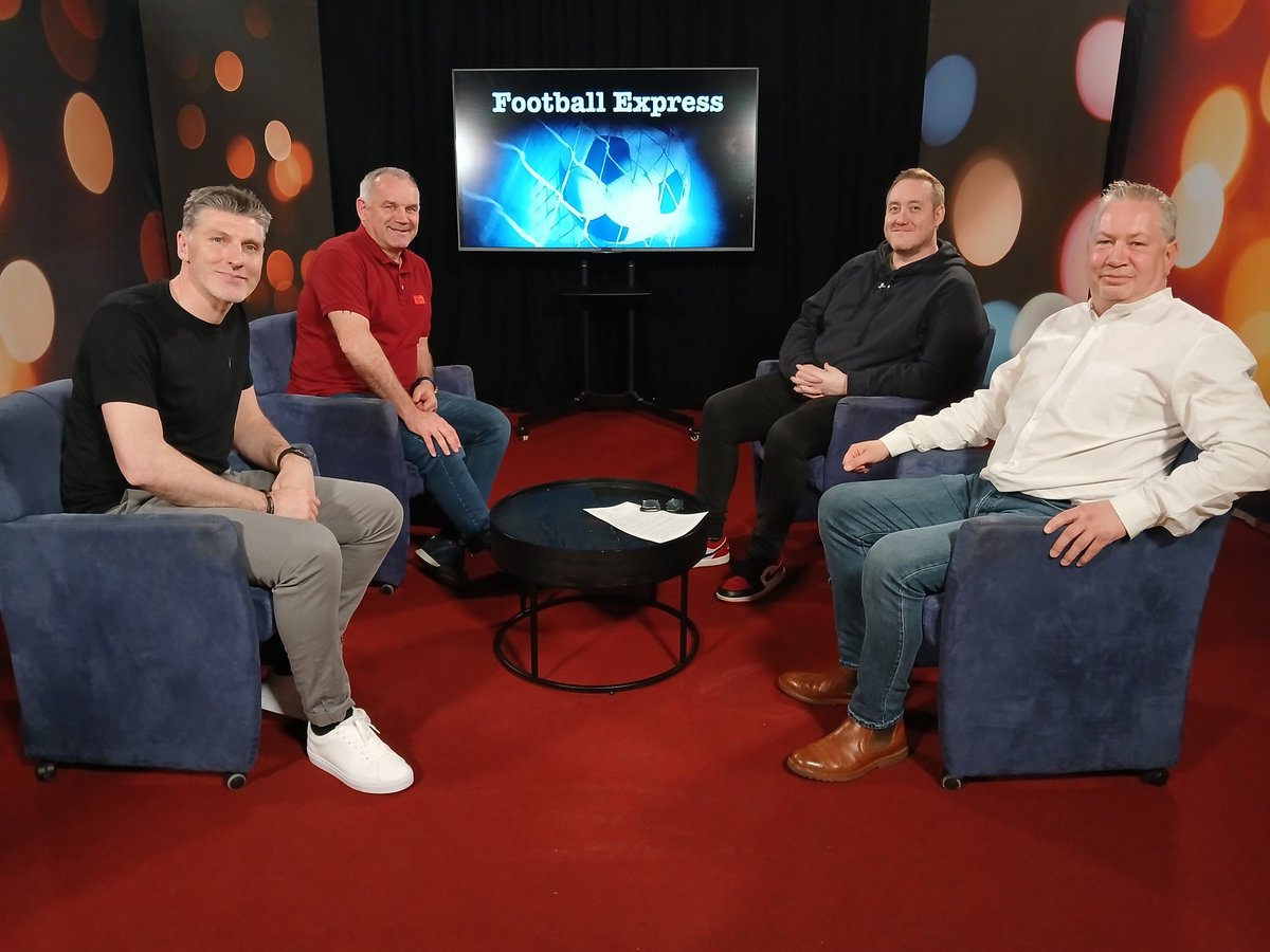 Reflecting on finals this week on Football Express with @Leeper5 @GlennFerguson12 and @markjmcintosh, Cliftonville's Irish Cup win over Linfield and the European and Premiership play off finals, out tomorrow night on @northernvisions. Get some #IrishLeague