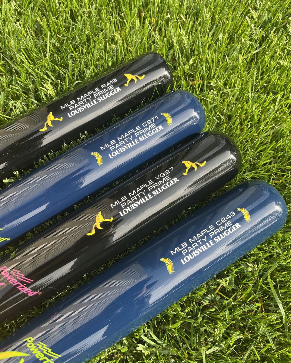 Lead the World Famous Baseball Circus with maple Pro Prime bats designed for the Savannah Bananas and Party Animals. Shop Bananas Bats HERE: bit.ly/BananasBats