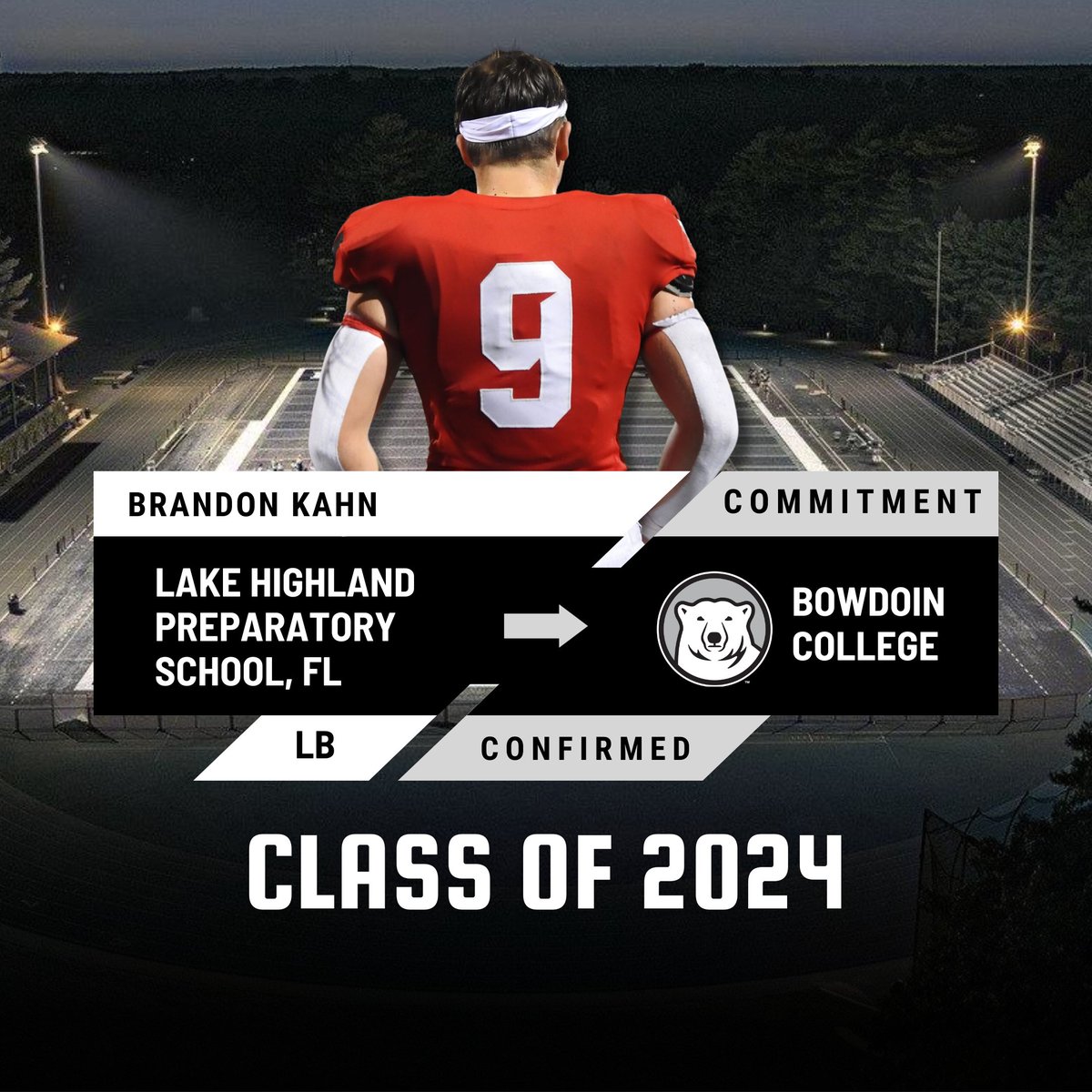 BowdoinFB's tweet image. Florida, Massachusetts &amp;amp; New York are all represented with the next 3 players we are excited to have joining the Polar Bears this fall! #GoUBears