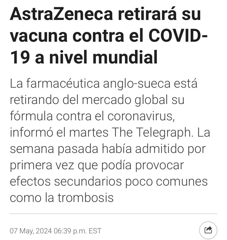 Mientras en Chile sigue la mentira a favor de las vacunas COVID, en el mundo ya empiezan los juicios y salidas de mercado d las vacunas q tanto mal y efectos adversos han causado a la humanidad!! No + mentiras, en Chile deben pagar los que hicieron negocios con el miedo!