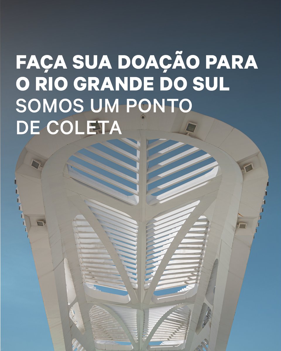 museudoamanha's tweet photo. [Faça sua #doação] Somos um ponto de #coleta de doações para o #RioGrandeDoSul. https://t.co/Ho5DbxxX8f