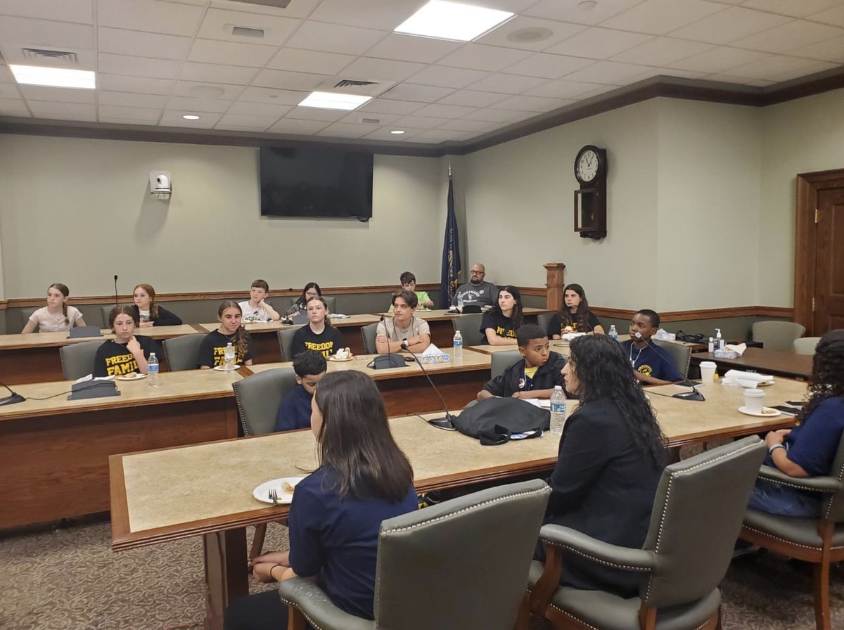 Big thanks to Reps. Freeman, McNeill and Samuelson for taking the time for a thoughtful discussion on funding with our <a href="/BethlehemAreaSD/">BASD</a> students. <a href="/RepFreeman/">Rep. Bob Freeman</a> <a href="/RepMcNeill/">Rep. Jeanne McNeill</a> <a href="/RepSamuelson/">Rep. Steve Samuelson</a> #FinishTheJob