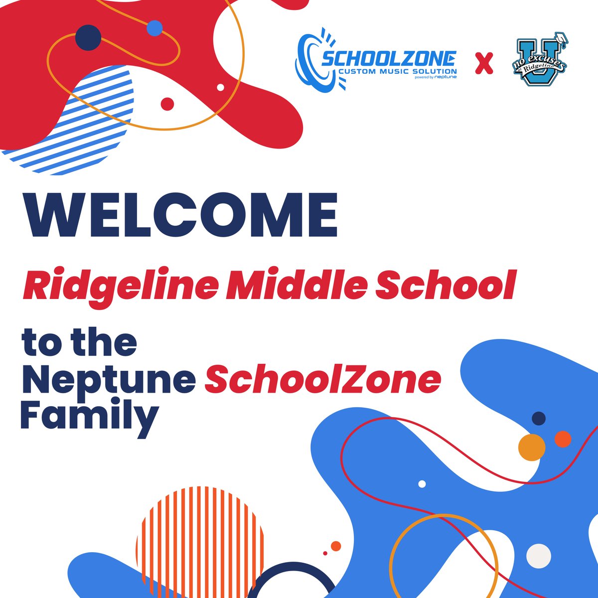 Neptune SchoolZone extends a warm welcome to our newest partner, @Ridgeline_MS in Washington! We’re excited to provide 100% lyric-safe music and a professional radio sound for an enhanced school experience. 🍎🎶