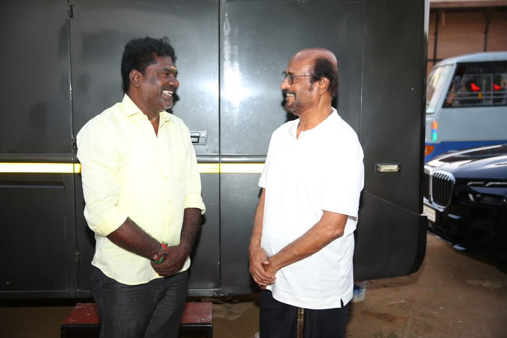 #ManjummelBoys Fame #VijayaMuthu who received praises for the Inspector Role, met Superstar #Thalaivar @rajinikanth today and received his blessings ✨