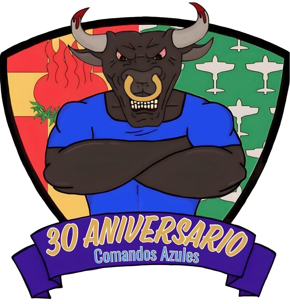 UltrasGetafe's tweet photo. Hoy, 8 de mayo de 2024, cumplimos 30 años como grupo ultra de nuestro amado @GetafeCF.

30 años de fidelidad y amor por nuestro escudo y colores.

Desde el barro a lo más alto, pasando por Europa. Siempre presentes.

¡Os presentamos oficialmente nuestro nuevo logo! https://t.co/avxd2byAwB