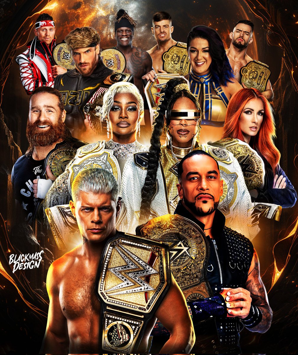 All Main Roster Champions ! #WWE #WWERaw #SmackDown @luchalibreonlin @WWEGP