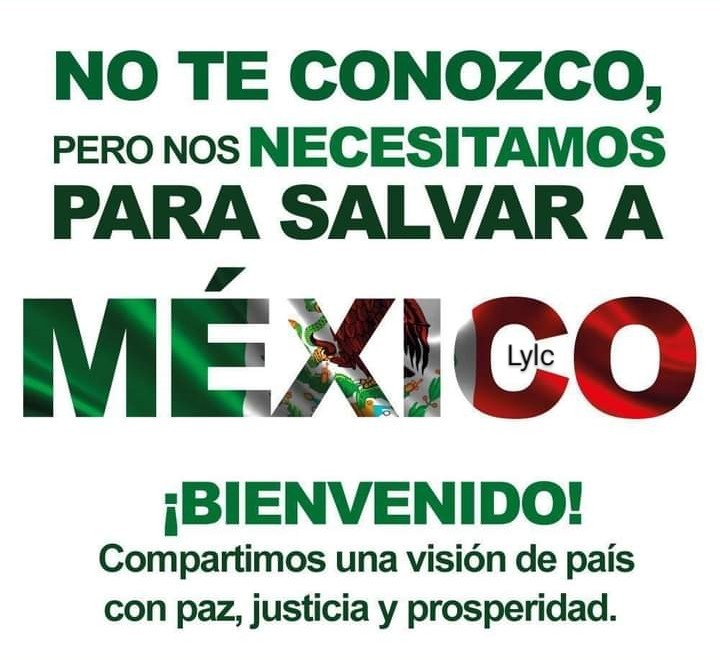 #FuerzaYCorazónPorMéxico 
#FueraMorenaEn2024 
@SocCivilMx
🤞🏻✌🏻🇲🇽