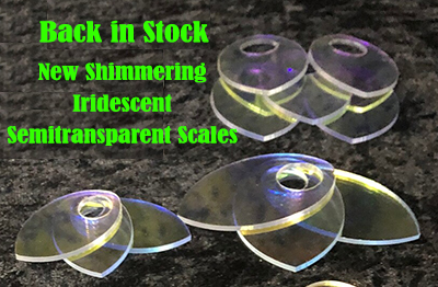 TheRingLordcom's tweet photo. Back in Stock, popular semitransparent iridescent scales. Get them while they last.
#theringlord #chainmaille #chainmail #scalemail #jumprings #diy #diyvideos #anodizedaluminum #anodized #madeincanada #madeinusa #madewithTRL #scales https://t.co/Ul8B8XrGAo