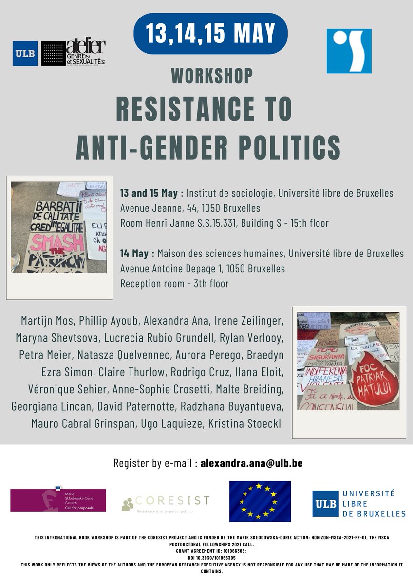 Looking forward to joining a discussion organized by a brilliant feminist scholar, Alexandra Ana, and hanging out with plenty of cool people! Join us if in Brussels!