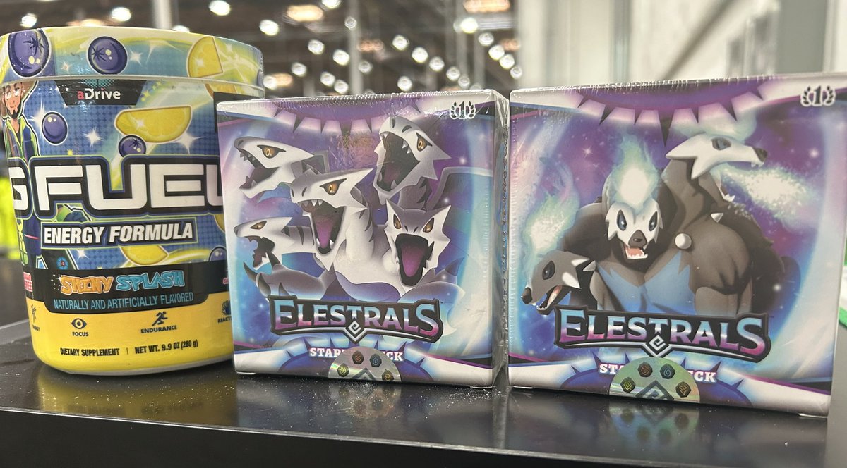 My fav GFule, and officially got my first to ever Starter decks of  #Elestrals can’t wait to get off work and get home so I can learn how to play with my Daughter. Also can’t wait for my Frostfall preorder to come in!! @aDrive_tK, beyond excited to start this new card journey!!