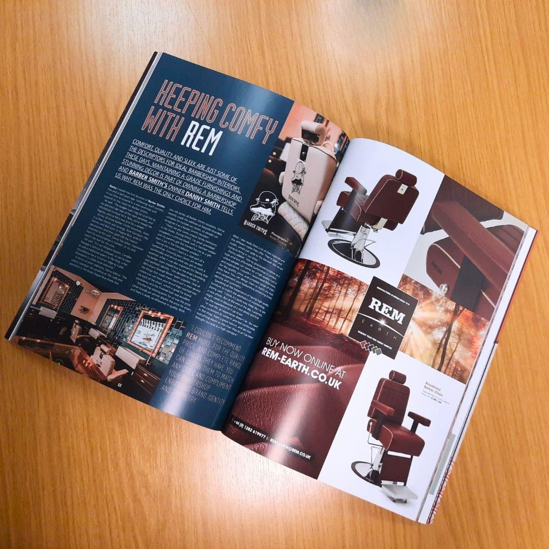 REM has been featured in this month's edition of the BarberEVO Magazine! 💈📓

The double-page spread focused on Barber Smiths who chose REM furniture for their new shop and our comfy Brookland Barber Chair from the REM Earth Range 🙌 👌

#barber #barbershop #barberlife #ukmfg