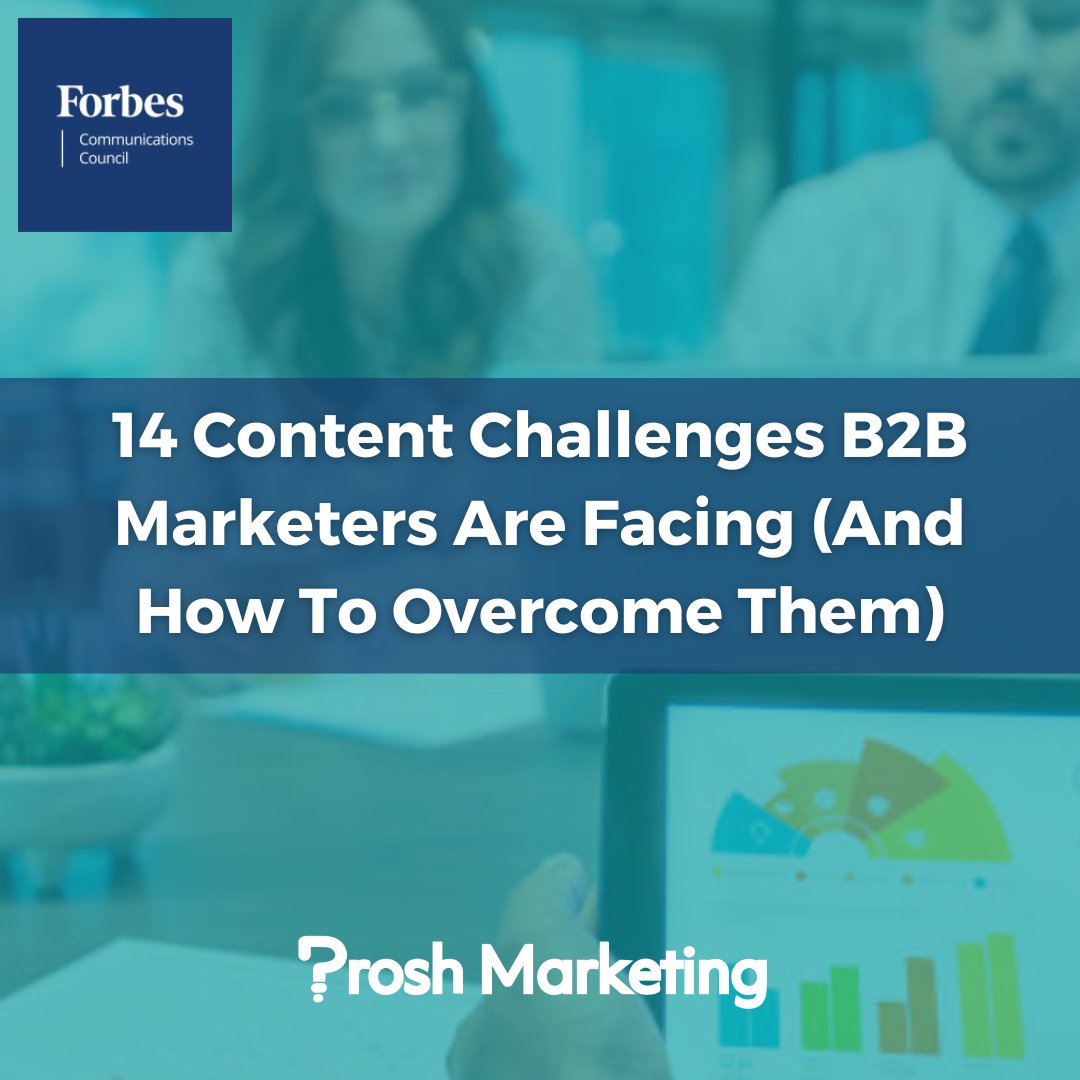 Prosh Marketing (@proshmarketing) on Twitter photo B2B marketers face a lot of challenges in content marketing. Find out what challenges fellow industry leaders face and how to overcome them with this latest article by <a href="/ForbesCommCncl/">Forbes Communications Council</a>.
forbes.com/sites/forbesco…
#B2BMarketing #ContentStrategy #MarketingTips B2B marketers face a lot of challenges in content marketing. Find out what challenges fellow industry leaders face and how to overcome them with this latest article by <a href="/ForbesCommCncl/">Forbes Communications Council</a>.
forbes.com/sites/forbesco…
#B2BMarketing #ContentStrategy #MarketingTips