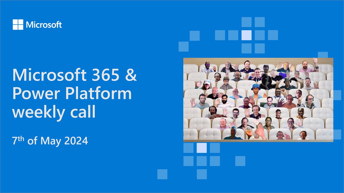 💾 Recording of the #Microsoft365dev & #PowerPlatform call 7th of May

- The latest updates
- Demos on approvals in #SharePoint and on new #MicrosoftViva Connections card designer v2
- Presented by @m365_nate and @vesajuvonen

and more! 🚀

📺 See more → msft.it/6014YpsZE