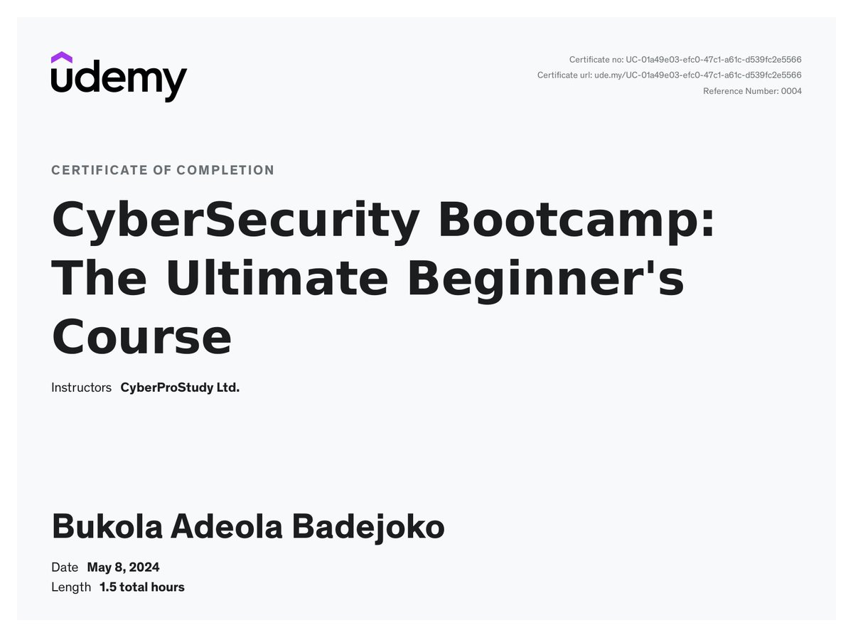 The journey to CyberSecurity begins💃🏽💃🏽💃🏽💃🏽. I saw this course posted by @omoalhajaabiola few days ago.