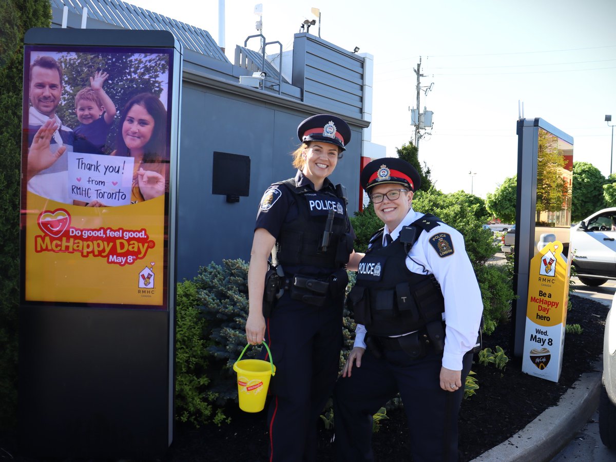 Looking for a way to give back today? 😁Join us in supporting McHappy Day! Make McDonalds your next stop for lunch or dinner. A portion of proceeds from every menu item sold all day supports @RMHCSWO and families with sick children! 👉 bit.ly/3KcUmHz#LdnOnt