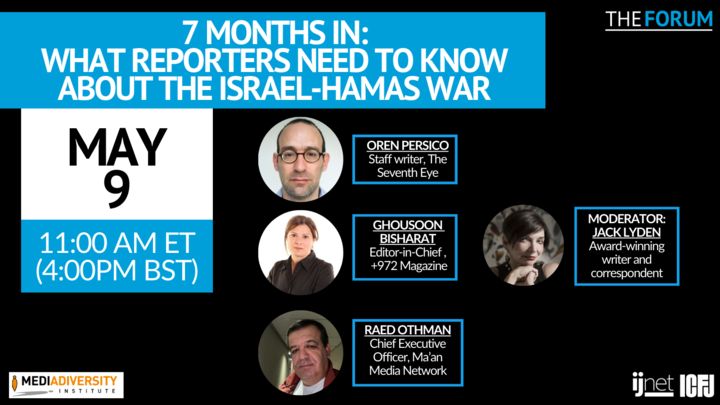On Thursday, May 9, our Crisis Reporting Forum session will convene journalists covering the Israel-Hamas war for a discussion about the ongoing conflict and humanitarian crisis in Gaza. In partnership with @MDI_UK. Register here:buff.ly/3w5aPKt