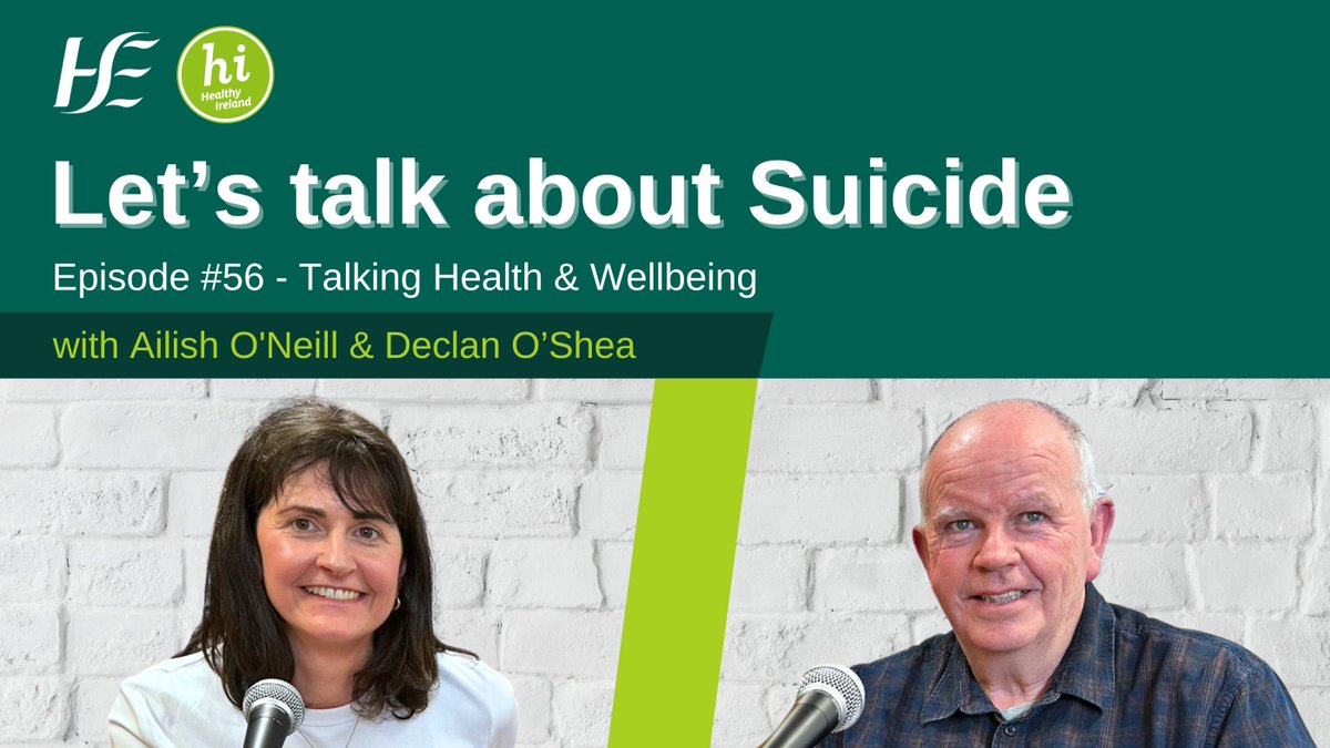 In our latest HSE #TalkingHealthandWellbeing #Podcast we hear about the new HSE suicide prevention training programme, ‘Let’s Talk About Suicide’, which aims to help participants to develop their language & confidence to talk to about suicide with others: spoti.fi/4dpihkp