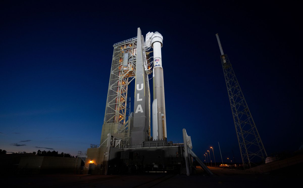 .@NASA's @Boeing Crew Flight Test now is targeted to launch no earlier than 5:16 p.m. CDT Friday, May 17, to the @Space_Station. Following a thorough data review completed on Tuesday, @ulalaunch decided to replace a pressure regulation valve on the liquid oxygen tank on the Atlas