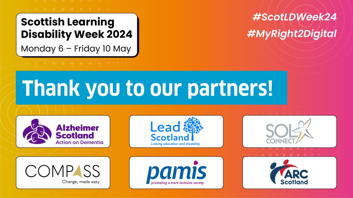 Day3 #ScotLDweek24 Thanks to our partners we explored spotting fake news @leadscot_tweet , Digital Passports @PAMIS_Scotland, Tech at Home @SOLConnect1 , personalised tech @alzscot ADAM, Compass for transitions @ARCScot. In memory of Sir Robert Martin and Margaret Fleming.