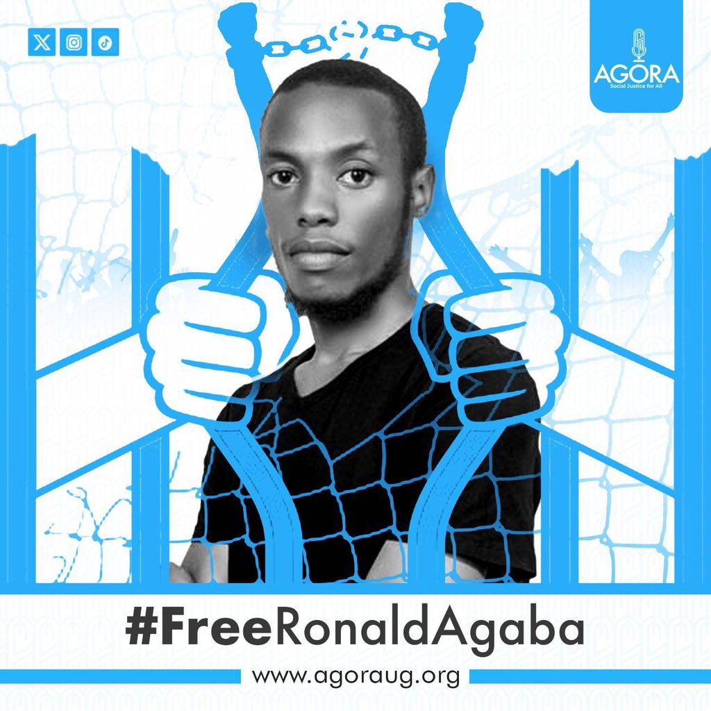 Still today, after spending 55 days in prison for protesting against the corruption and abuse of power revealed during the Uganda Parliament Exhibition, Agaba has been denied bail on another occasion. This is an injustice! #FreeRonaldAgaba