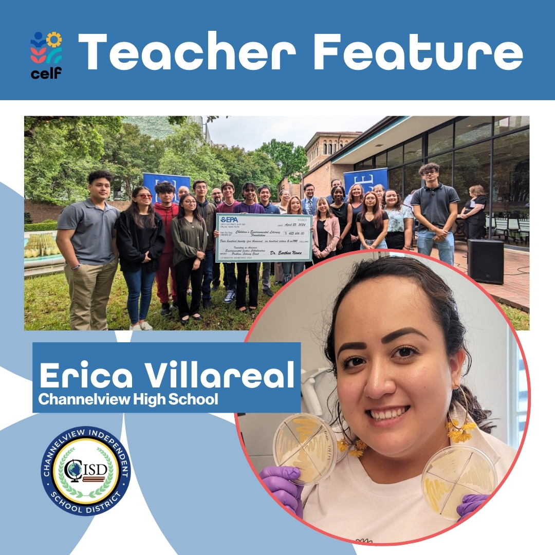 🌱TX: This Teacher Appreciation and Air Quality Awareness Week, let's celebrate Erica Villareal at Channelview HS! 🌟Thank you, Ms. Villareal, for your commitment to shaping environmentally-conscious leaders of tomorrow! #epa #teacherappreciation #AQAW2024