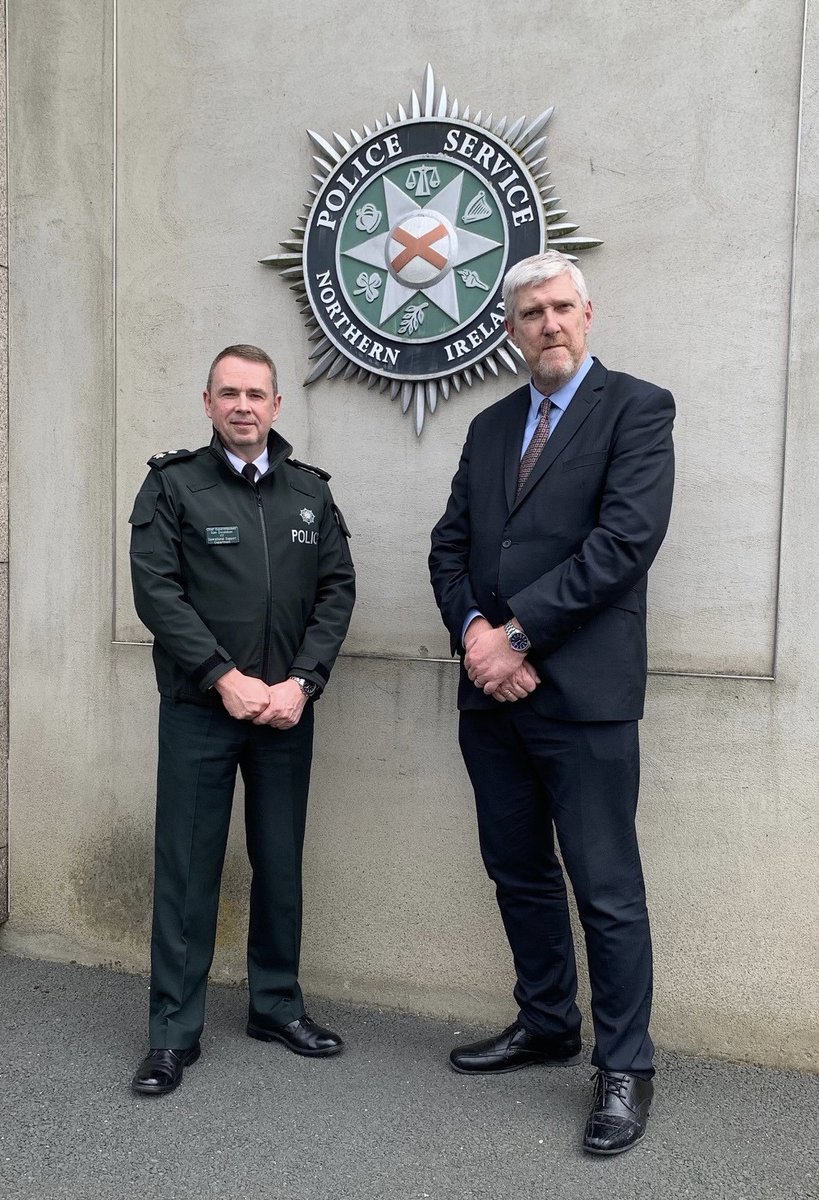 Today, Chief Superintendent Sam Donaldson and Minister for Infrastructure John O’Dowd met at Police Service of Northern Ireland Headquarters to discuss the vital importance of road safety, as well as potential safety improvements on the A5. #MoreThanAStatistic