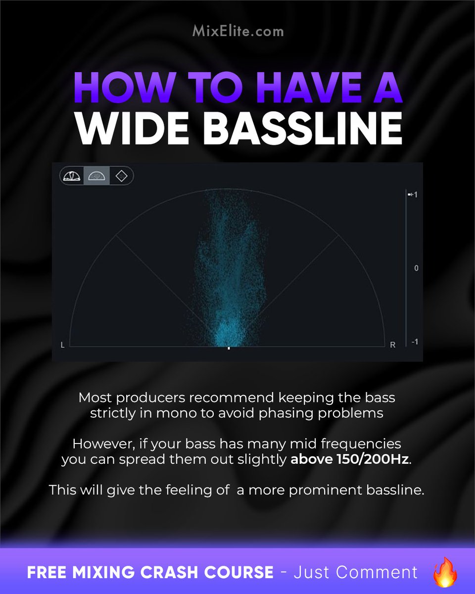 Free Mixing Crash Course 👉 MixElite.com/free-course
⁠
💥 Bass Width Secret!⁠
⁠
⁠
#musicproduction #bassline #mixingtips #producertips #beatmaker #musicproducer #homestudiolife #audiogear #musicgear #studiolife #audiomixing #soundengineering #bassboost