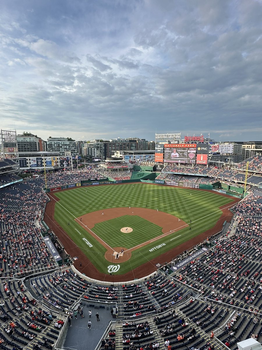 Nationals park will always have a special place in my heart. In 2019, it was the first time I was ever credentialed for an MLB game. During the 2022 season, I was a camera operator for the video board show. Even if it’s just a 2 game set, I always love coming back here