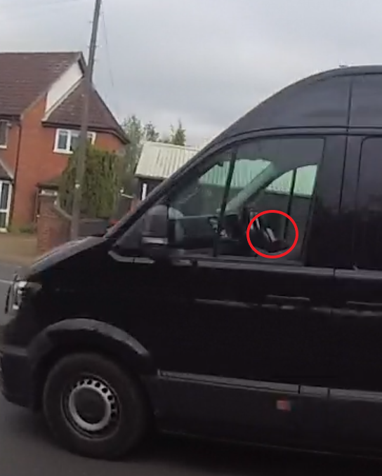 Officers were out in Norwich this morning enforcing the #FatalFour. A ticket was issued to this van driver for using their mobile phone. 21 other drivers also received tickets for various driving offences. The #FatalFour are enforced for a reason. It could save your life.