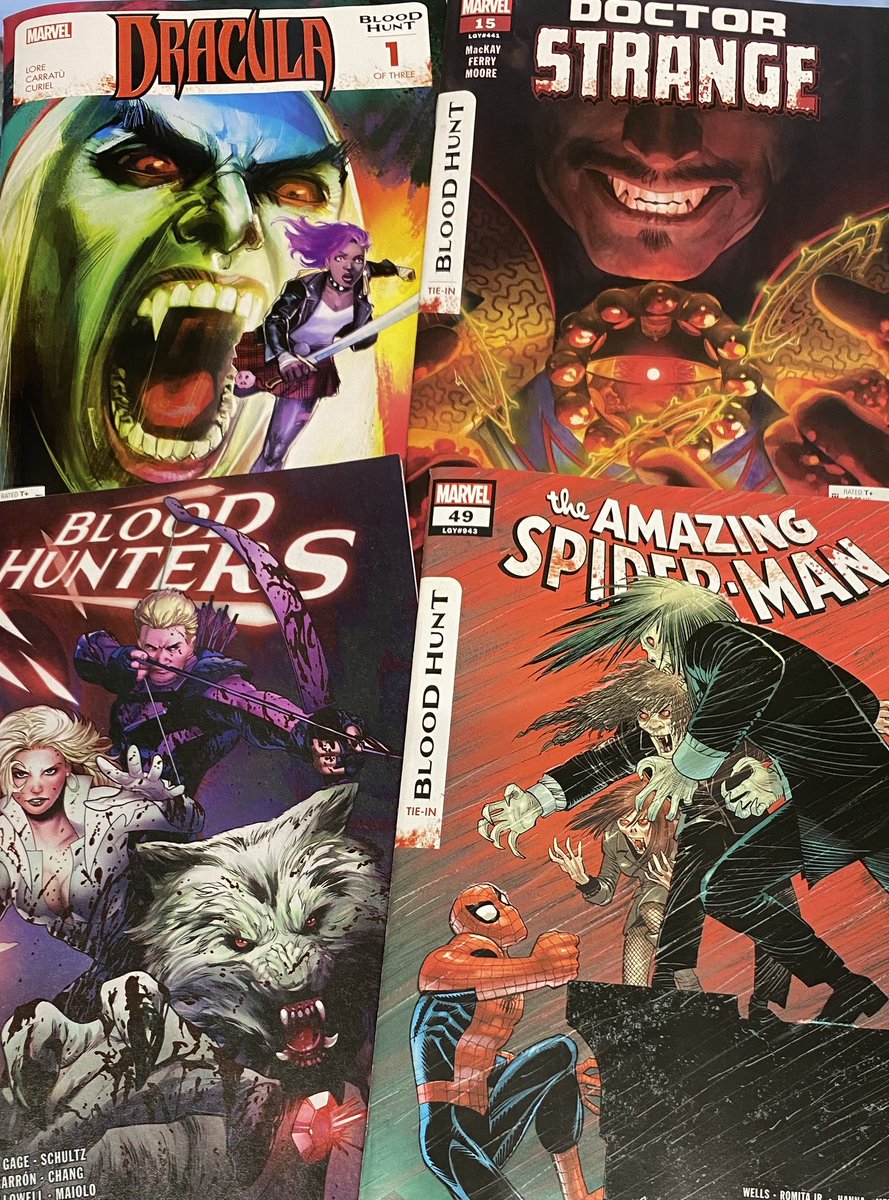 Vampires paint the town red this ncbd!

#shopsmall #shoplocal #industrycity #brooklyn #comics #graphicnovels #marvel #marvelcomics #mcu #bloodhunt #bloodhunter #dracula #spiderman #amazingspiderman #drstrange #doctorstrange #vampires #ncbd #newcomicbookday