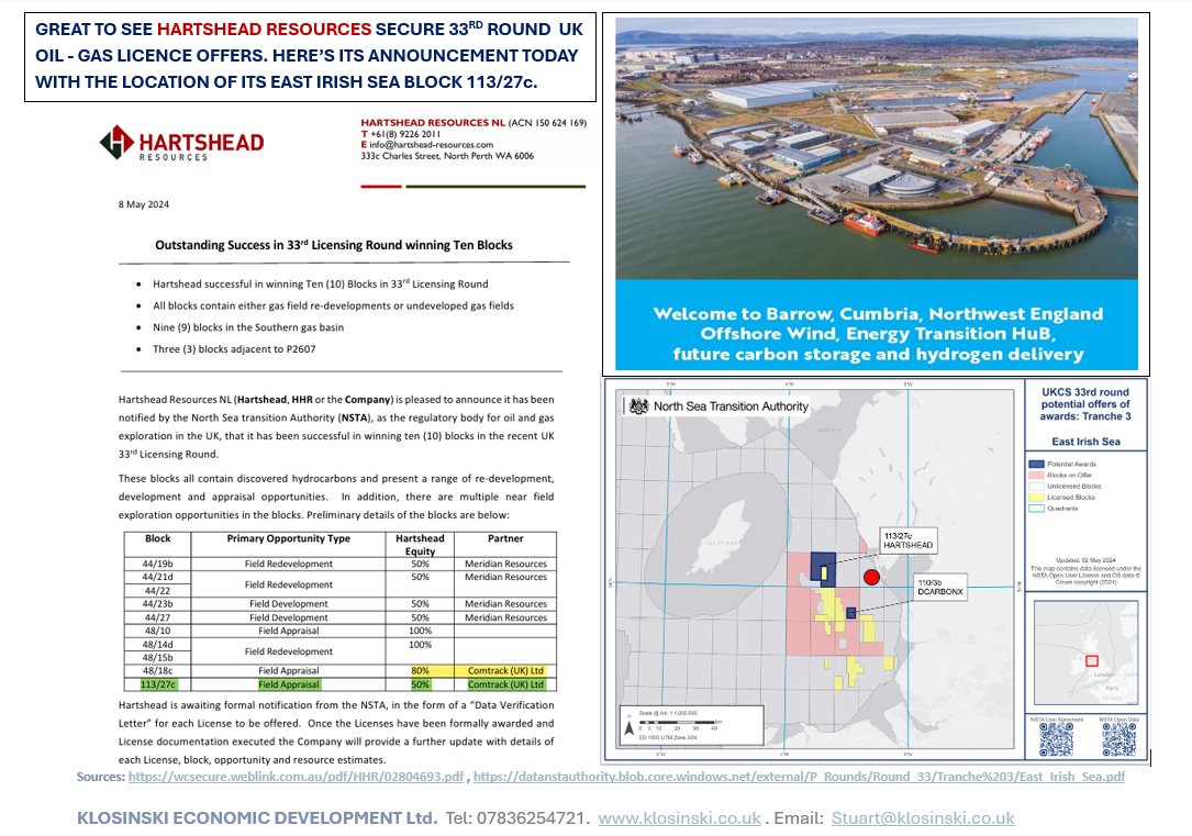 More offshore activity coming off the coast of Barrow in block 113/27c. Here's today's news from Perth, Australia @AnneAnneburns1 @abports21 @NorthernPOW @simonfell @LordWalney @tradegovukAUS @bp_plc @EnBW