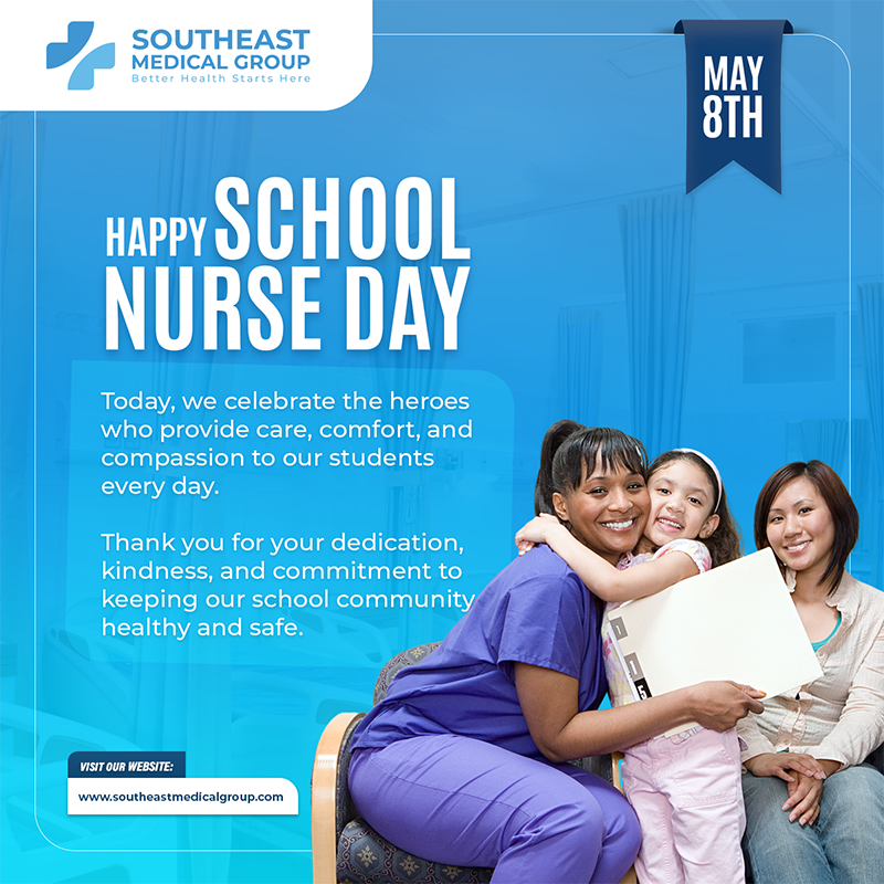 SEMGConnect's tweet image. 𝐇𝐚𝐩𝐩𝐲 𝐒𝐜𝐡𝐨𝐨𝐥 𝐍𝐮𝐫𝐬𝐞𝐬 𝐃𝐚𝐲!
Today, we celebrate the heroes who provide care, comfort, and compassion to our students every day. Thank you for keeping our schools healthy and safe. #SPCP #SEMG #HealthHeroes #ThankYouNurses #SchoolNursesDay