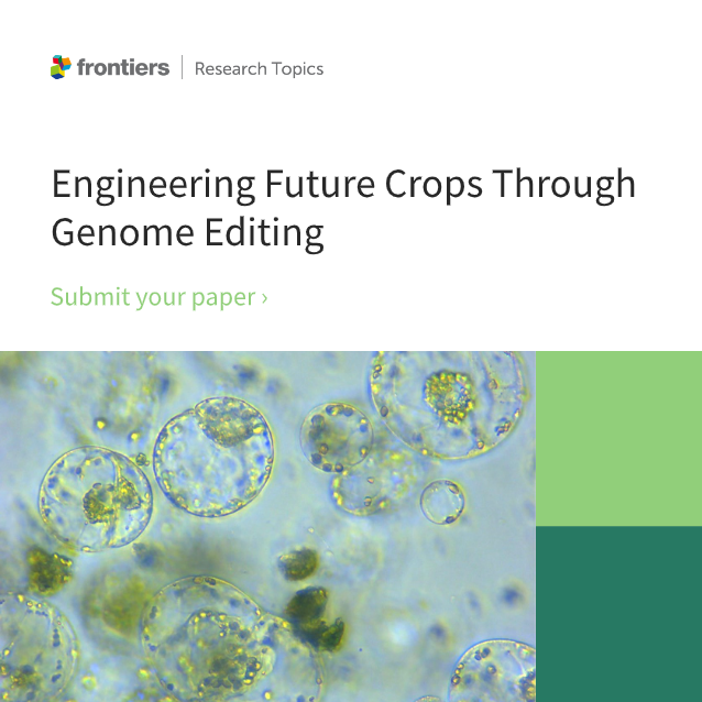 🌱Calling all researchers! Confirm your participation in our new collection, 'Engineering Future Crops Through Genome Editing', edited by Hyun Uk Kim, Min Chul Kim & Aytug Tuncel! fro.ntiers.in/hNdJ #plantscience #genomeediting #plantbiology