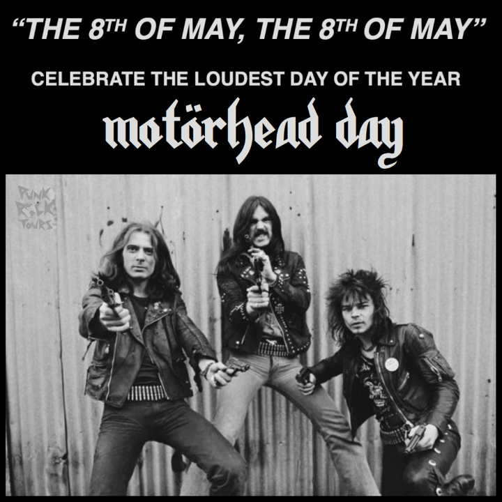 Happy #MotörheadDay♠️
#Motörhead
#The8thOfMay
#PunkRockTours