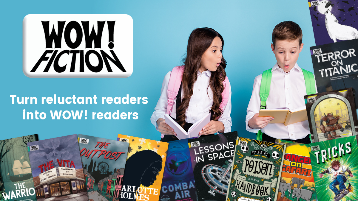 📚WOW! Fiction: captivating, fast-paced stories exploring themes such as Space, Ancient Egypt, & Fighter Planes!🌟 #DyslexiaFriendly features ensure success & confidence📖 Find out more here #ReadingForPleasure #SchoolLibrary ow.ly/scY150R4ng8