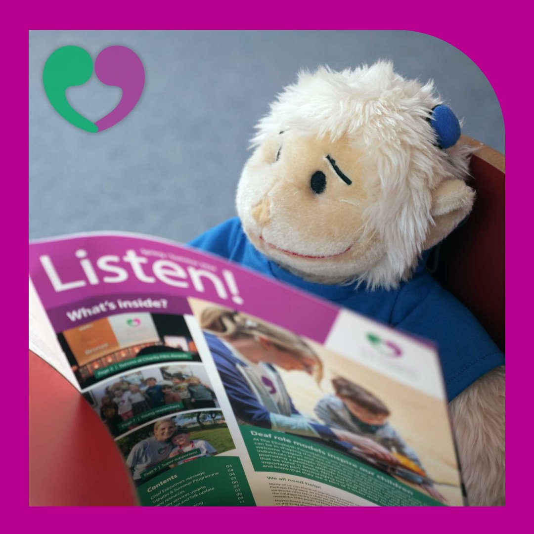 Be like monkey! You, too, could be celebrating #DeafAwarenssWeek by reading all of the latest news about The Elizabeth Foundation in our new Listen! Spring / Summer 2024 newsletter. Available to download now from our website elizabeth-foundation.org/read-our-liste…