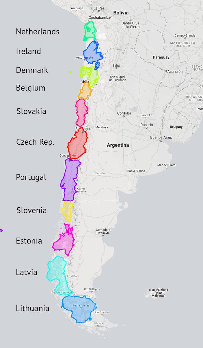 theepicmap's tweet photo. How long is Chile? https://t.co/Ym0GI2KuTz