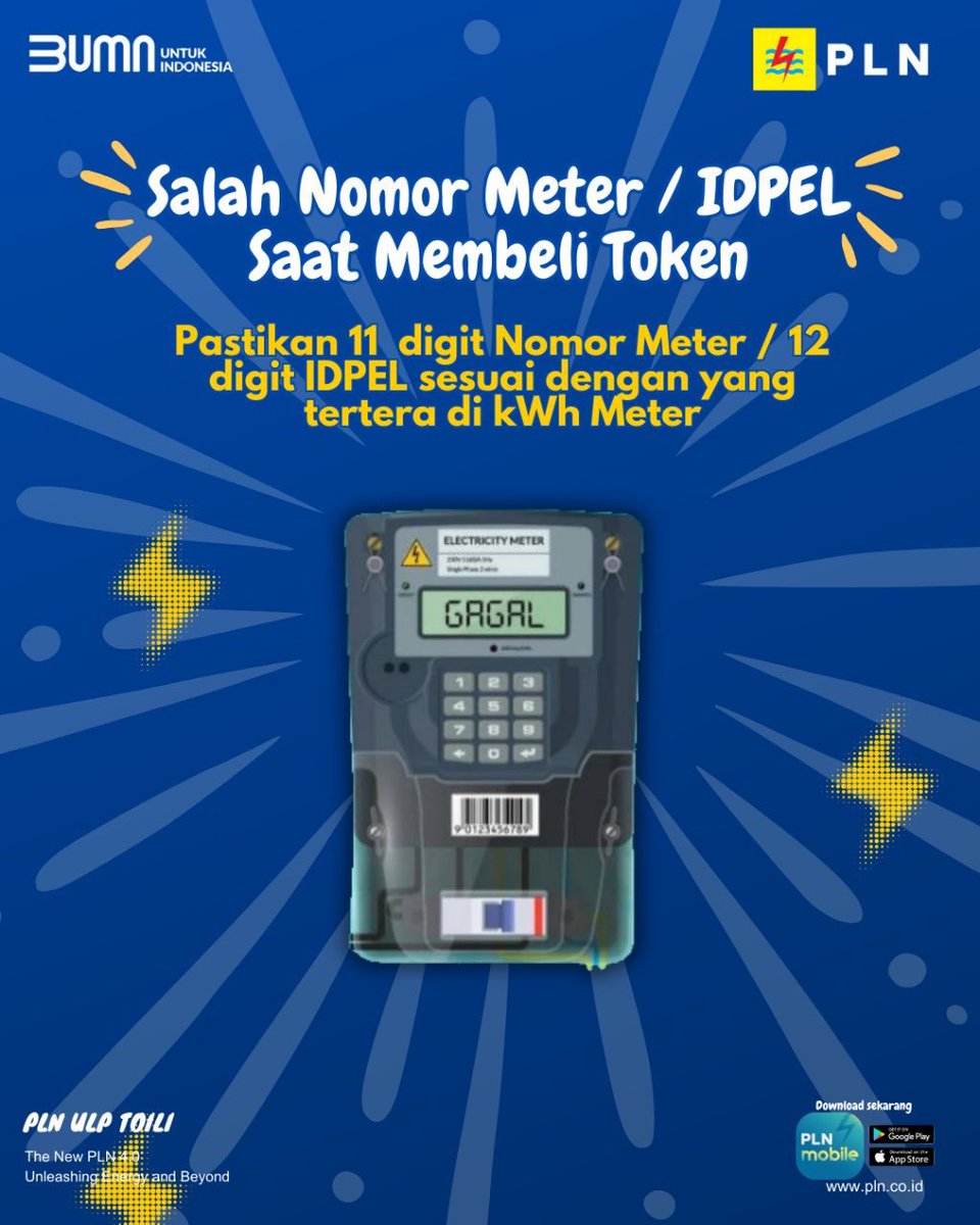 Rizkypyk's tweet photo. Perluas pengetahuan Anda tentang alasan kegagalan saat isi token listrik dan cara mengatasinya agar lebih lancar
#tipslistrik
#PLNuntukIndonesia https://t.co/G2nNrH9hkz
