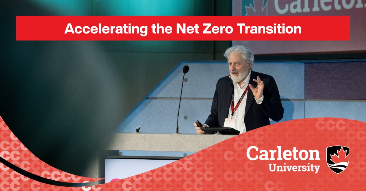Carleton_U's tweet photo. Kicking off the #CUChallengeConference with a fantastic keynote address from @FPACarleton James Meadowcroft, Academic Director of @EfficiencyCAN.
 
The talk focused on challenge &amp; solutions of moving Canada towards #NetZero.  More insights to come! https://t.co/uptJxelFTB