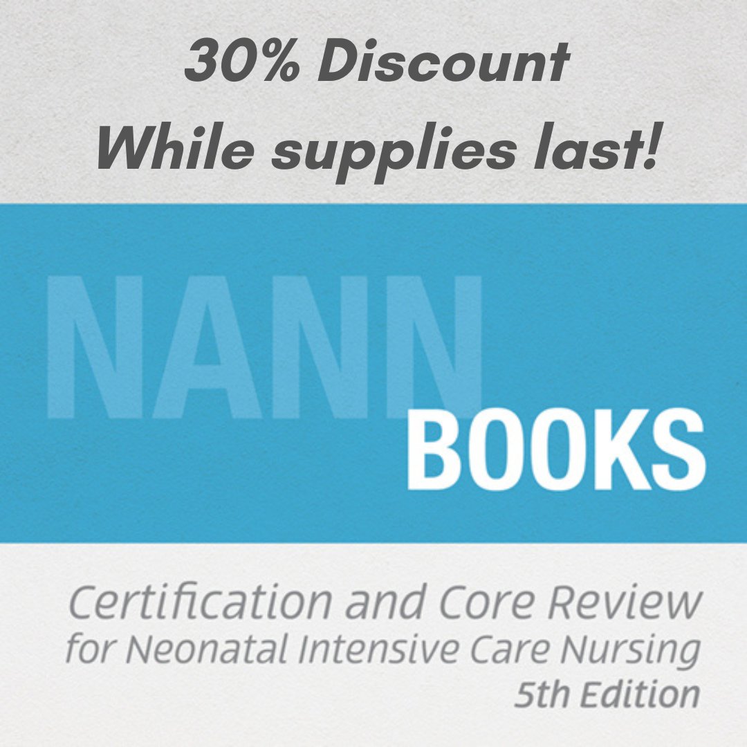 Take 30% off the “Certification and Core Review For Neonatal Intensive Care Nursing, 5th Edition” before it's gone! Visit NANN’s iLearn to grab your discounted product while supplies last: bit.ly/4a0fQSf. #nicu #neonatalnurses #neonatalguidelines