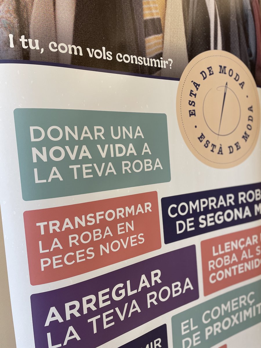 ajcubelles's tweet photo. 👕 Tens una samarreta que ja no utilitzes i t’agradaria reciclar-la?
❓Vols allargar la vida de les teves peces de roba?
👉 Apunta’t als tallers de la campanya ‘Està de moda’, impulsada per la @mancomunitatPG.
ℹ️ https://t.co/jxQe5a6kwB
#MilloremCubelles https://t.co/QHMSeaYt7a
