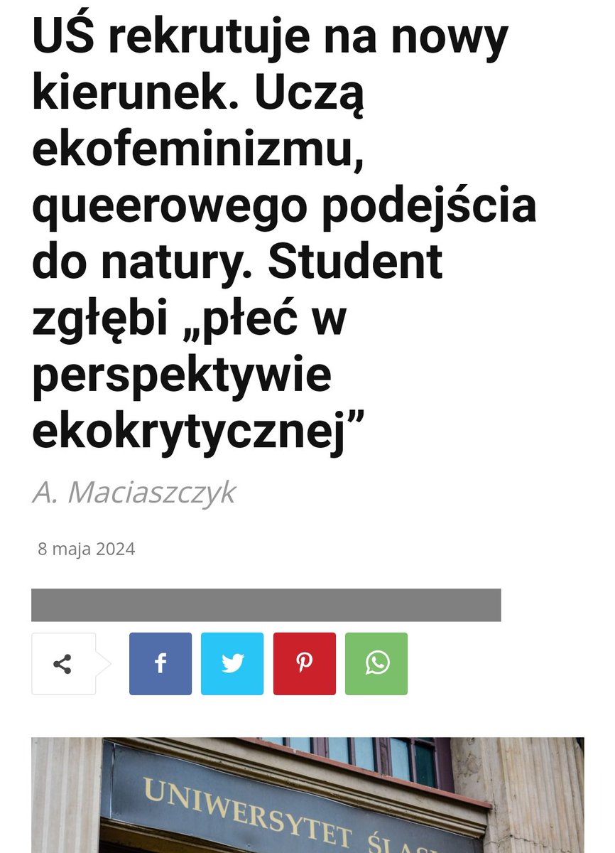 Na Usiu możecie studiować ekofeminizm i queerowe podejście do natury🥳