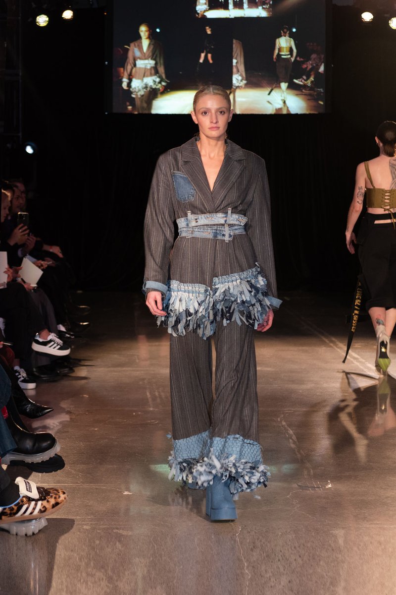 SenecaFashion's tweet photo. 🎉Congrats to Kimia Soleyman Heshmat, Fashion Arts grad, for the ‘Material Innovation’ award at Redefining Design 2024! Check out Kimia's captivating collection below. Special thanks to all contributors! #FashionForward #fashionstyle https://t.co/ge84xtvJxX