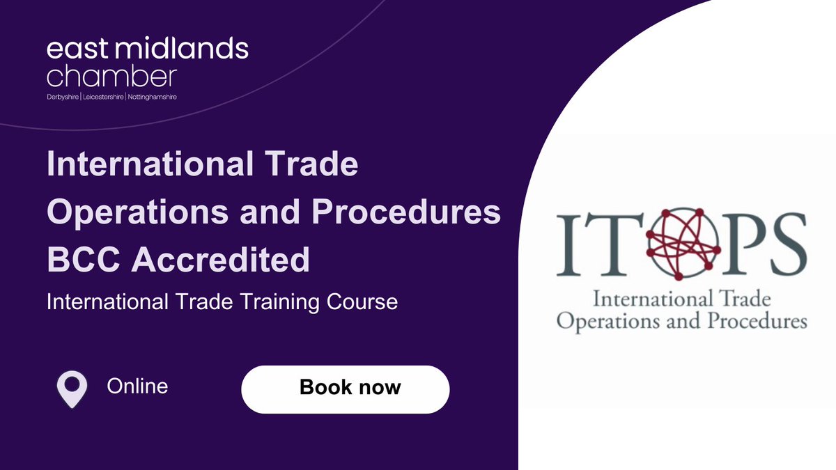 The ITOPS – International Trade Operations and Procedures is the most practical qualification of its type - successful candidates prove (in only 4 months) that they can do their job to the highest standard.🚢
Book now:
📅 5/06/2024 | 9am - 12:30pm | tinyurl.com/yk38arke