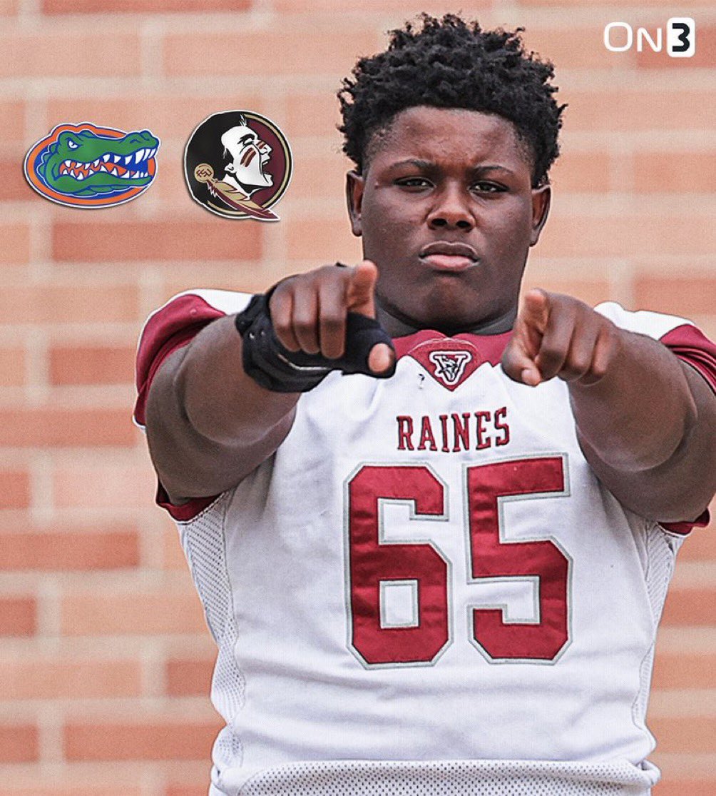 UPDATE: According to a report from On3’s Chad Simmons, the arch-rival Florida Gators are attempting to flip the pledge of Class of 2025 5⭐️ OL commit Solomon Thomas from Raines High School in Jacksonville, Florida. Will the Seminoles do what it takes to keep him in the fold? 🤔